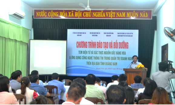 CDIT triển khai khóa đào tạo “Khởi nghiệp cơ bản” và “Tem điện tử và xác thực nguồn gốc hàng hóa” cho các doanh nghiệp nhỏ và vừa tại Quảng Nam